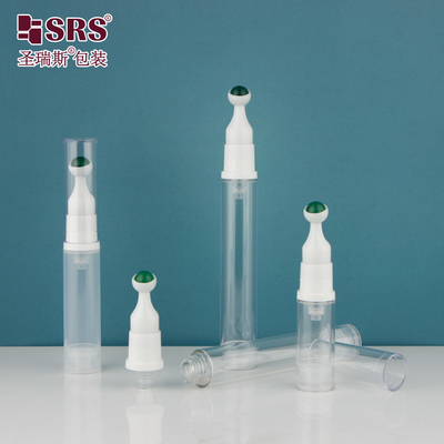 空っぽの丸い形 化粧品 空気のない眼クリーム ロールマッサージ 宝石ボール 15ml ロールオンボトル