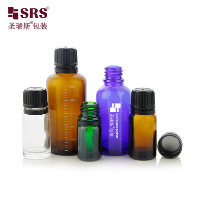 5ml 10ml 15ml 20ml 30ml 50ml 100ml 空のボストンガラス ボトルキャップを子供に防ぎます