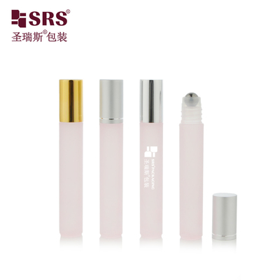 8ml 透明ピンク 半透明 PP プラスチック 眼ジェル ロールボトル ロールオン