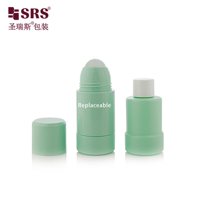 50ml 75ml PP PCR リサイクル 交換可能な 二重壁ロールデオドラントボトル