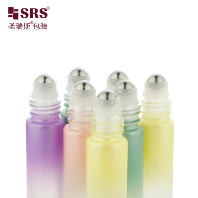 丸いガラス 高級 空っぽ 携帯 エッセンシャルオイル ロール オン ボトル 10ml