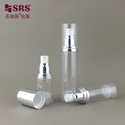 透明なプラスチックAS 空の化粧品包装ローションポンプ 30ml 空気のないボトル