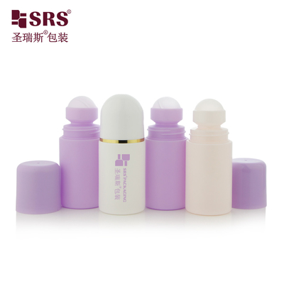 60ml 丸い注射用 白 固体 PP PCR リサイクル エコフレンドリー ロールボール デオドラント ボトル