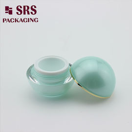 J010 薄緑色 二重壁アクリルクリームボトル 空き SRS 15g 30g 50g