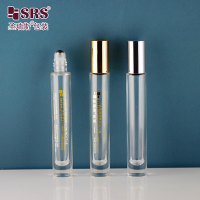 丸い形 透明 厚い底 漏れがない 香水 エッセンシャルオイル ロールボールボトル 10ml