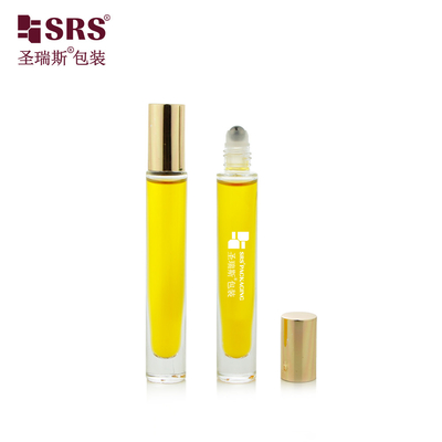 丸い形透明ガラスロールボールボトル 香水 ロールオンボトル 10ml