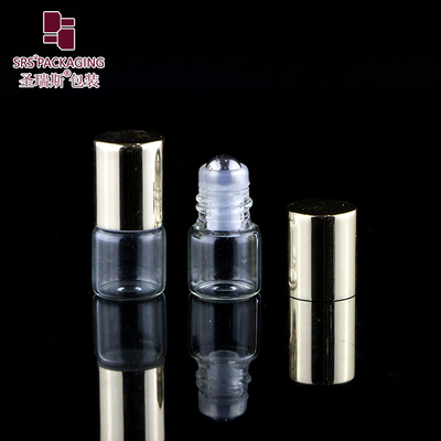 BLP-1ML 透明 エッセンシャルオイル ガラスチューブ ボトルにロール DIY ミックスに耐久的で便利