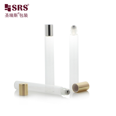 12ml メタルボールとアルミニウムキャップのボトルにマットホワイトロール,ボディローションのパッケージ
