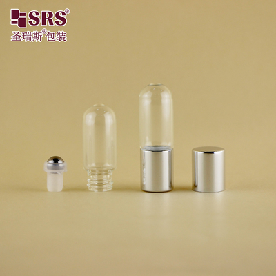BLP-3ml 丸い底のガラスチューブ 瓶のロール 香水療法用油のためのカスタマイズされたパントン色 漏れなし