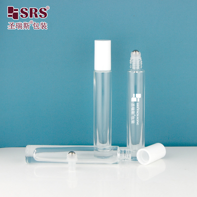 GB1-10ML 高級品 厚いボトル 透明 カスタムカラー 可用 ガラス ローラーボール 香水 ボトル 漏れなし