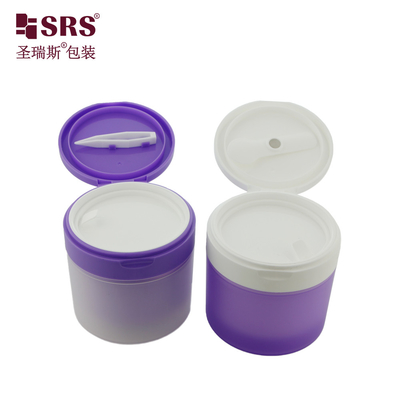 SRS1 120g 150g PP PCR リサイクル エコフレンドリー プラスチック ヘアジェル ボディクリーム 容器 包装 ピンチ付き