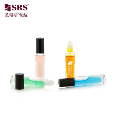 GB1-5ML 丸型 高品質 漏れのない エッセンシャルオイル ローラーボール ボトル プラスチックキャップ付き 適用器