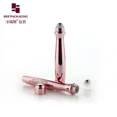 SRS8447-15ML 腰 独特の形 注射 吹き込み カスタム パントーン カラー 輝く 肌ケア ジェル ロールオン ボトル 梱包 PETG