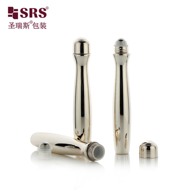 SRS8447-15ML 化粧品 リフレッシュ液体 透明な PETG ロール ボトル 上 ステールボール 皮膚ケア 製品