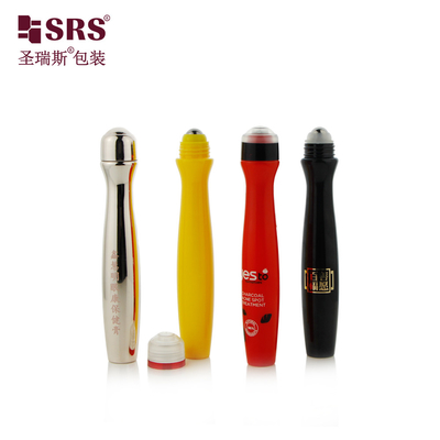 SRS8447-15ML 注射と吹き込み カスタマイズ色 輝く腰形 PETG プラスチックロール ボトル