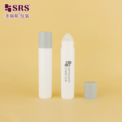 RPP-35ML インジェクション 輝くマット 完成した表面 PP PCR 固形プラスチック ロールオン ボトル容器 マッサージ液用の小さなボール付き アプリケーション