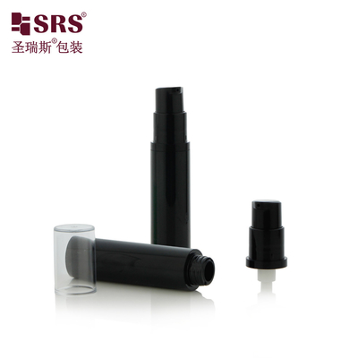 A003 5ml 10ml 12ml 15ml ミニポケットサイズ プラスチック丸型 空気のないポンプボトル 顔用血清 化粧品パッケージ