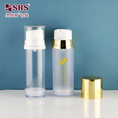 A0215 50ML 120ML 150ML シングルウォールASボトル ラグジュアリー 空気のないローションボトル 顔用血清ゲル ファンデーション