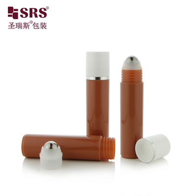 RPP-30ml ブラウン 不透明 カスタム カラー インジェクション 模具 丸型 首 肩 マッサージ ジェル ボトル