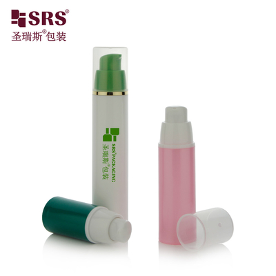 A024 15ml 30ml 50ml インジェクション カスタム カラー PP PCR ローションジェル ファンデーションのための空気のないポンプボトル