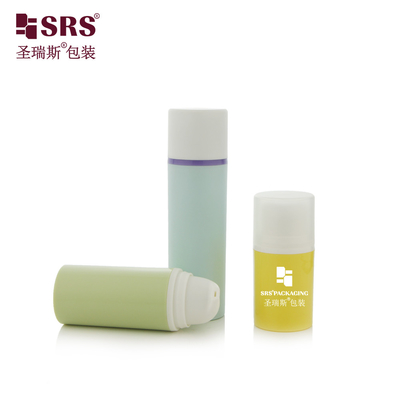 PA0203 15ml 30ml 50ml 空の化粧品包装 注射 丸 オーダーメイド カラー PP PCR リサイクル 空気のないポンプ ボトル ローション