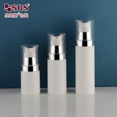 PA212 15ml 30ml 50ml 金属化シルバーショルダー プラスチック式 空気のないポンプボトル ボディローション用