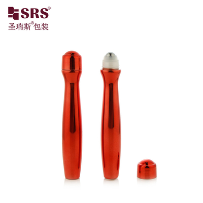 SRS8447-15ML 美容器のパッケージの治療マッサージ機能を持つ眼ジェル用瓶に光沢のある金属 PETGロール