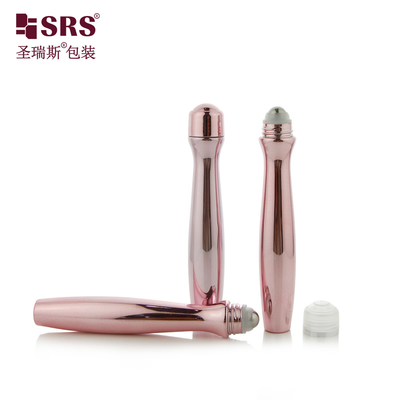 SRS8447-15ML 光る金属 PETG ロール 眼ジェルのボトル 革新的なマッサージ 統合化粧品パッケージ