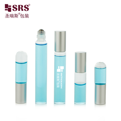 BLP 1ml～10ml チューブ 透明アンバーガラス ロールオンボトル 304ステンレス鋼ボールアプリケーター エッセンシャルオイル用