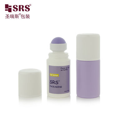 RPPC1-60ML CRC チャイルドレジスタントキャップ 注射リブ付きフラットラウンド形状 2oz PP ローラーボールボトル かゆみ止め液用