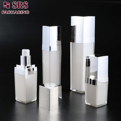 L050 SRS 中国メーカー 高級 アクリル空きスクエアクリーム スプレーポンプ ボトル 顔クリーム