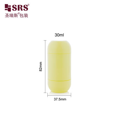 D054 30ml Cute Empty PP Deodorant Stick Container Round Bottom Top Packaging Bottom Filling