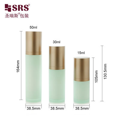 SRS-RS 15ml 30ml 50ml 空っぽ 高級 アクリルローションポンプ ボトル コスメティック セラム 梱包 卸売
