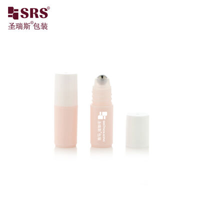 ポータブル 3ml 詰め替え可能プラスチックローラーボトル、空のロールオンバイアル（プラスチックカバー＆スチールボール付き）