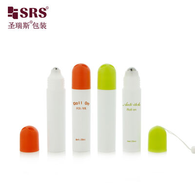 Wholesale 20ml Empty Plastic Roll‑on Vial Round Cover Steel Ball Bottle For Fabric Stain Remover Liquid
