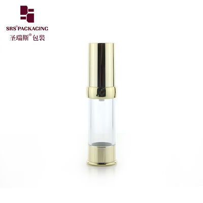 Electroplated Airless Bottle 10/15/20/30ml Custom Logo Cosmetic Lotion Spray Bottle