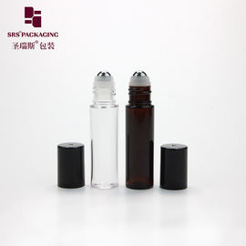 10ml 透明なアンバー色 空きプラスチック PET 皮膚ケア リップ光りロール