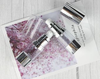 A0230 15ml 30ml 50ml 皮膚ケアエミュルション 血清 シルバー 空気のないポンプボトル