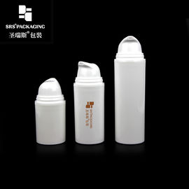 PA203 パンプ 丸い形 空の注射 白いプラスチック空気のないボトル 15ml