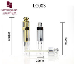 7ml 立方型金属化空っぽ 高級化粧品 グリッター リップグランドチューブ