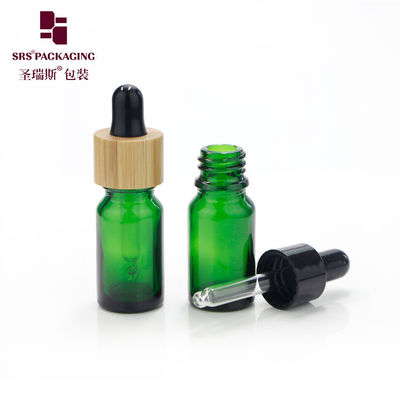 5ml ストック ガラス 空の竹の滴滴器 小型のエッセンシャルオイルボトル