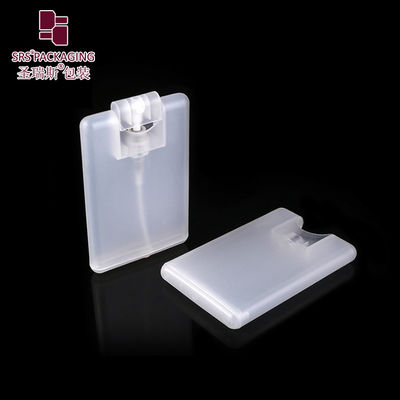 20ml 白い透明なクレジットカード プラスチック空のスプレー霧瓶