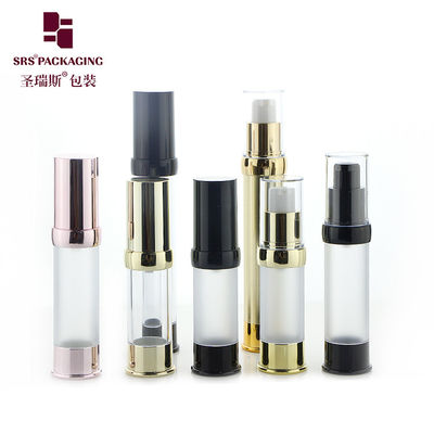 空っぽ 豪華 ローズ ゴールド カラー 旅行サイズ 化粧水 血清ポンプ ボトル 空気なし 30 ml