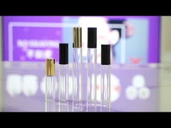 BLP17 15ml 17mm直径の 金属化バラゴールドガラスボトル リアルゴールドボールとアルミニウムキャップ