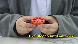 D040 ウォッチ: 15ML 40ML 50ML 75ML PP プラスチック楕円形消臭ジェル容器ショーケース